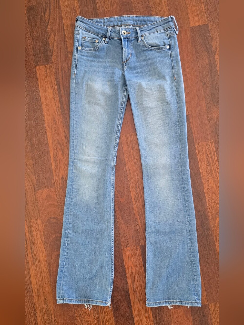 H&M Low Rise Boot Cut Light Denim Jean Pants